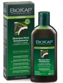 Shampoo Biokap Nero Detossinante capelli spenti, 200ml
