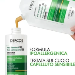 Shampoo Dercos Technique antiforfora capelli secchi, 200ml