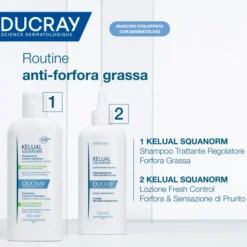 Shampoo Ducray Kelual Squanorm forfora grassa, 200ml