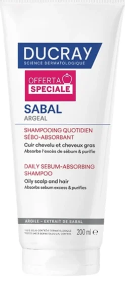 Shampoo Ducray Sabal quotidiano sebo-assorbente, 200ml