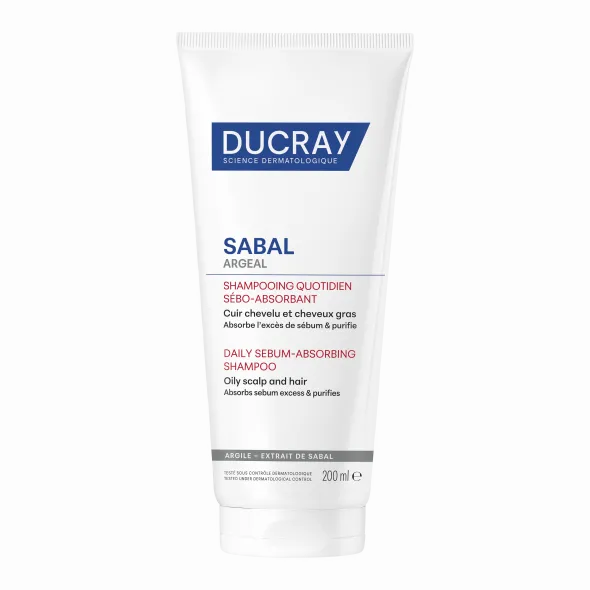 Shampoo Ducray Sabal sebo-assorbente per capelli grassi, 200ml