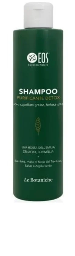 Shampoo Eos Le Botaniche Purificante Detox, anti-forfora