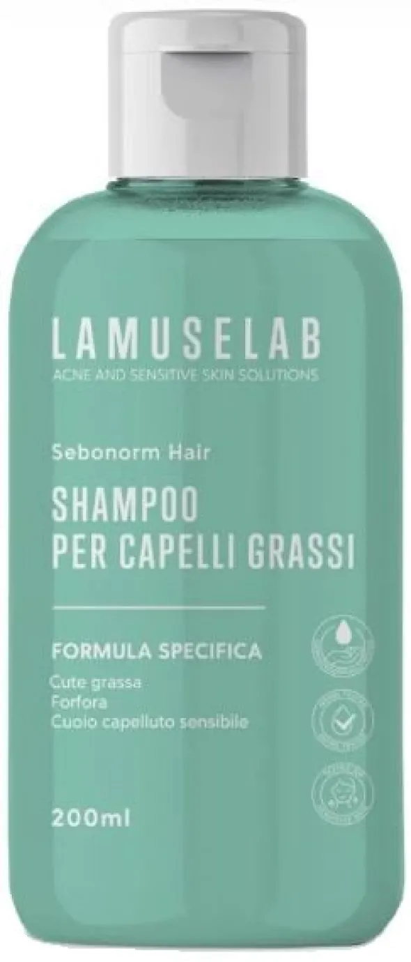 Shampoo LamuseLab per capelli grassi e cute sensibile