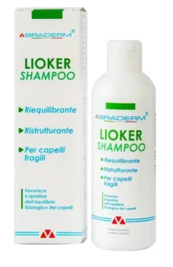 Shampoo Lioker Braderm capelli fragili e sfibrati, 200ml