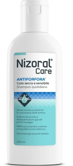 Shampoo Nizoral Care per cute secca e sensibile, 200ml