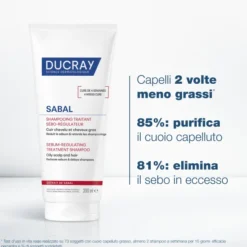 Shampoo Sabal Ducray trattante seboriduttore, 200ml