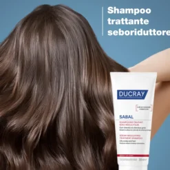 Shampoo Sabal Ducray trattante seboriduttore, 200ml