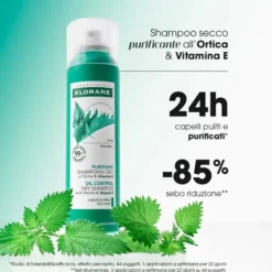 SHAMPOO SECCO CAPELLI GRASSI KLORANE PACK X2