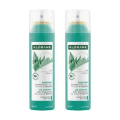 SHAMPOO SECCO CAPELLI GRASSI KLORANE PACK X2