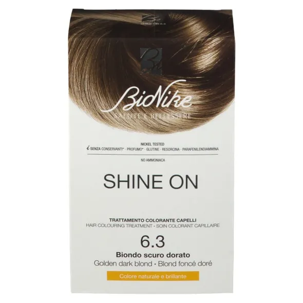SHINE ON BIONDO SCURO DORATO 6,3 FLACONE 75 ML + TUBO 50 ML