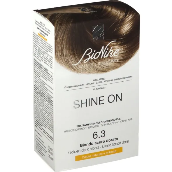 SHINE ON BIONDO SCURO DORATO 6,3 FLACONE 75 ML + TUBO 50 ML