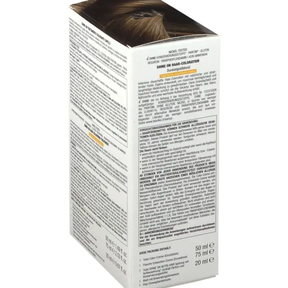 SHINE ON BIONDO SCURO DORATO 6,3 FLACONE 75 ML + TUBO 50 ML