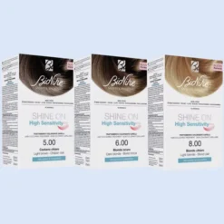 SHINE ON HIGH SENSITIVITY PLUS CASTANO 4,00 RIVELATORE IN CREMA 75 ML + CREMA COLORANTE 50 ML