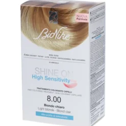 SHINE ON HIGH SENSITIVITY PLUS BIONDO CHIARO 8,00 RIVELATORE IN CREMA 75 ML + CREMA COLORANTE 50 ML