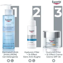 Siero anti-rughe Eucerin Hyaluron-Filler 3x, viso e collo
