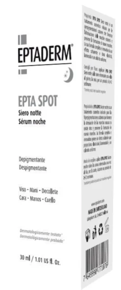 Siero Notte Epta Spot Depigmen anti-macchie viso, 30ml