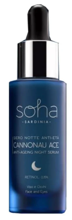 Siero notte Soha Cannonau ACE viso e contorno occhi