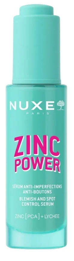 Siero viso Nuxe Zinc Power con zinco PCA, 30ml