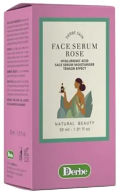 Siero Viso Rose con acido ialuronico e acqua di rose, 30ml