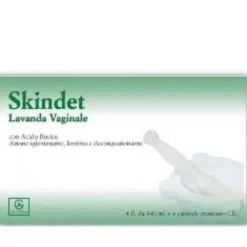 SKINDET LAVANDA VAGINALE 4 FLACONI 140 ML + 4 CANNULE MONOUSO IN BLISTER