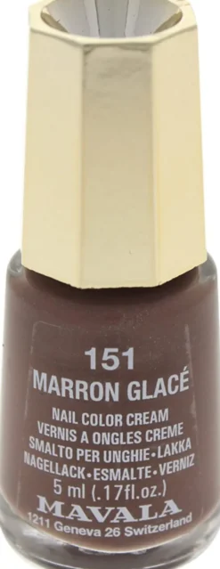Smalto Mavala Minicolors Marron Glacé 151, flacone 5ml