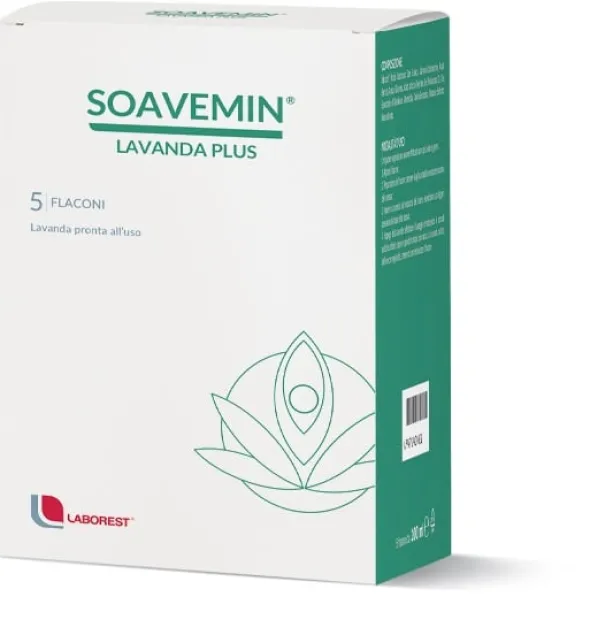 Soavemin Lavanda Plus lavanda vaginale, 5 flaconi