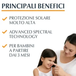 Solare Eucerin Sun Kids Dry Touch SPF50+, protezione bambini