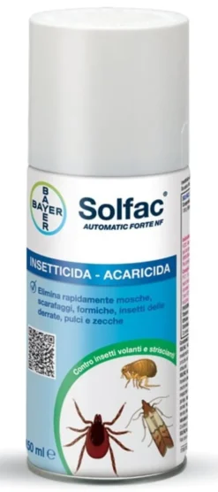 Solfac Automatic Forte spray insetticida casa, 150ml