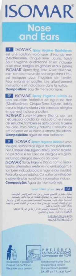 SOLUZIONE ACQUA DI MARE ISOMAR SPRAY IGIENE QUOTIDIANA 100 ML