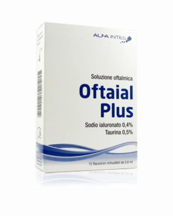 SOLUZIONE OFTALMICA OFTAIAL PLUS ACIDO IALURONICO 0,4% E TAURINA 15 FLACONCINI RICHIUDIBILI DA 0,6 ML
