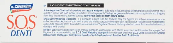 SOS DENTI WHITENING DENTIFRICIO