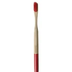 SPAZZOLINO BAMBOO SETOLE MEDIUM ROSSO