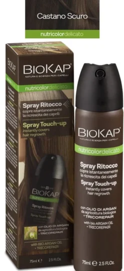 Spray ritocco colore Biokap Nutricolor castano chiaro