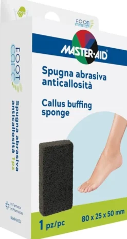 Spugna abrasiva Footcare Master-Aid per callosità piedi