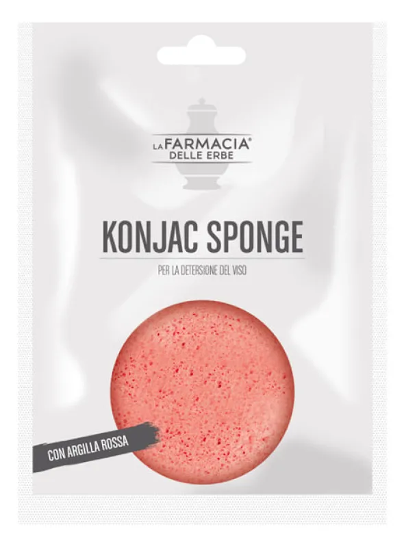 Spugna Konjac FDE con Argilla Rossa per il viso