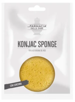 Spugna Konjac FDE con Curcuma per pulizia viso