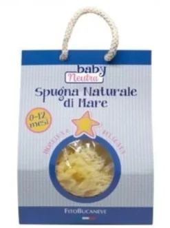 Spugna Naturale Baby Neutra per bagnetto 0-12 mesi