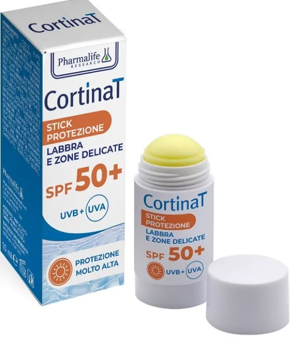 Stick CortinaT SPF50+ protezione labbra e zone delicate