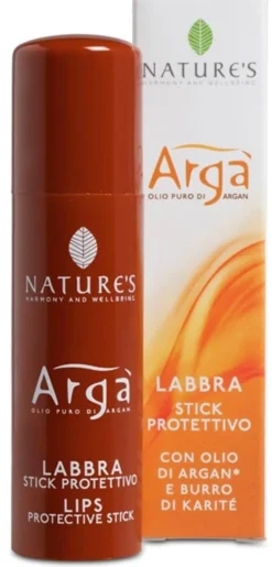 Stick labbra Nature's Argà con olio argan bio, 5,7ml