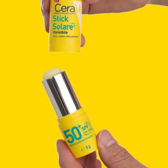Stick Solare CeraVe SPF50+ viso invisibile, 8g