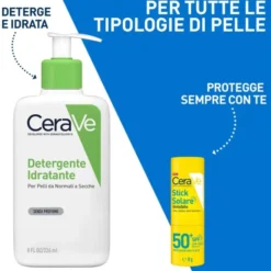 Stick Solare CeraVe SPF50+ viso invisibile, 8g