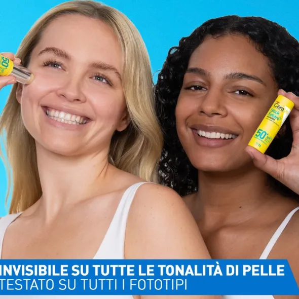 Stick Solare CeraVe SPF50+ viso invisibile, 8g