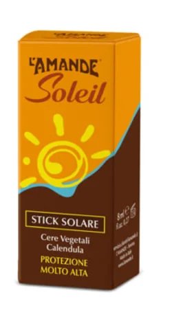 Stick Solare L'Amande Soleil SPF50+ zone delicate, 9ml
