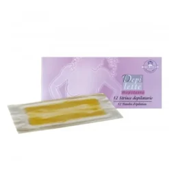 Strisce Depilatorie DepiLatte Precerate, 12 pezzi