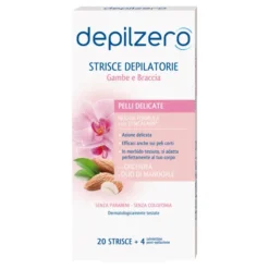 Strisce Depilatorie Depilzero gambe e braccia, 20 pezzi