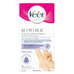 Strisce Depilatorie Veet Ascelle Ipoallergeniche, 16 pezzi