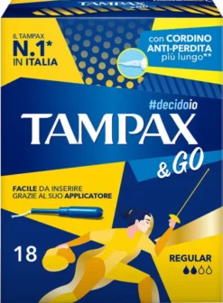 TAMPAX &GO REGULAR 18 PEZZI