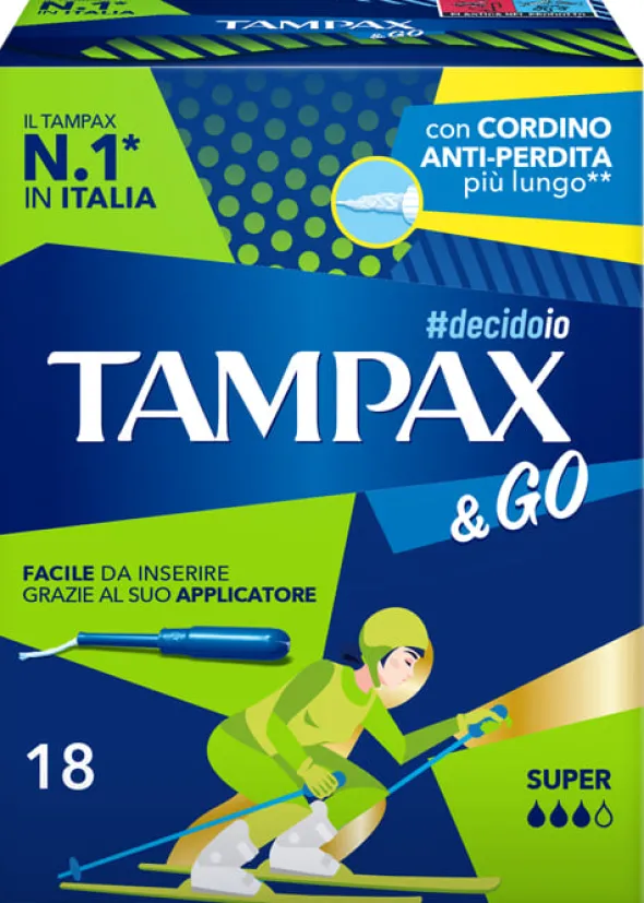 TAMPAX &GO SUPER 18 PEZZI