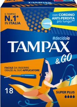 TAMPAX &GO SUPER PLUS 18 PEZZI