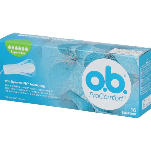 Tamponi OB Super PLUS PRO Comfort con applicatore, 16 pz